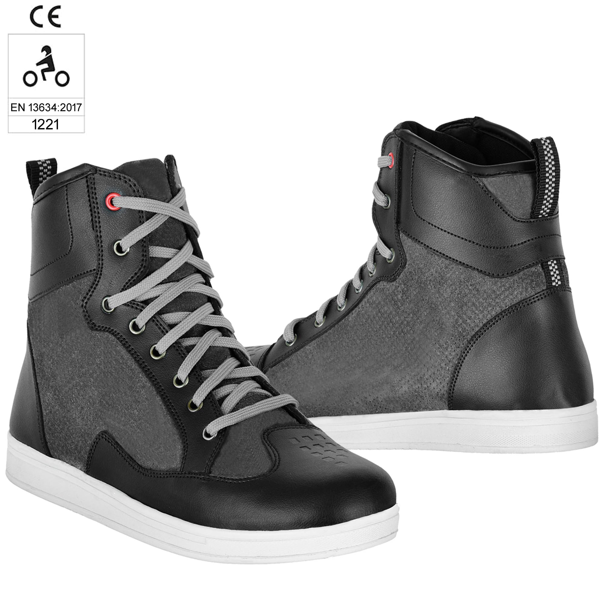 Botas de motocross para hombre, botas protectoras impermeables, zapatos de motocicleta, suela de goma antideslizante