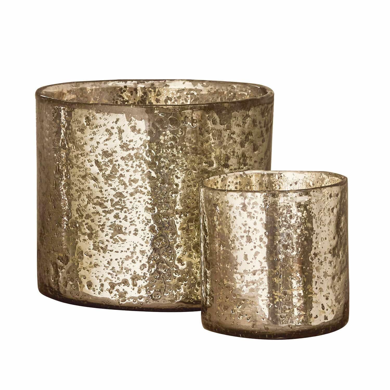 Loberon Windlicht 2er Set Samuel, antiksilber