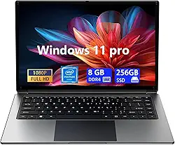 Laptop de 15 polegadas, AMD A9-9400 até 3,2 GHz, 8 GB de RAM e SSD de 128 GB, laptop 2,4G/5G WiFi Win11 com FHD IPS, notebook fino e leve, para trabalho e