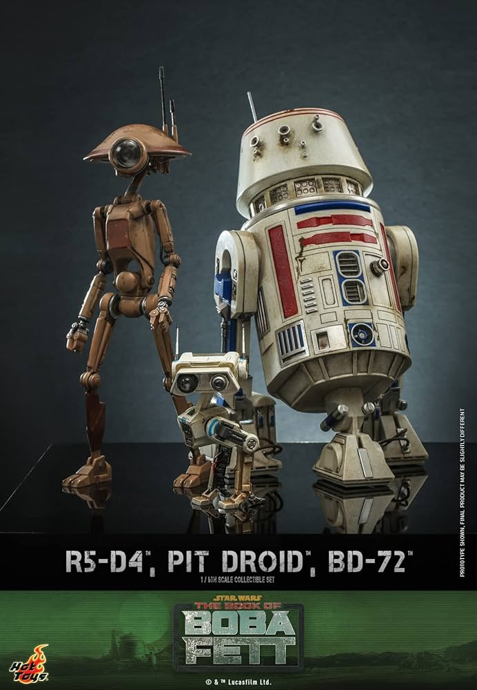 ホットトイズ R5-D4&ピット・ドロイド&BD-23 1/6 ボバフェット テレビ・マスターピース】『ボバ・フェット／The Book