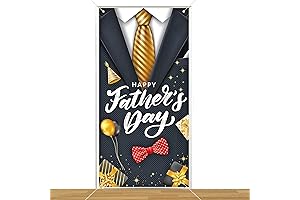HOWAF Happy Father's Day Party Decorations Door Cover