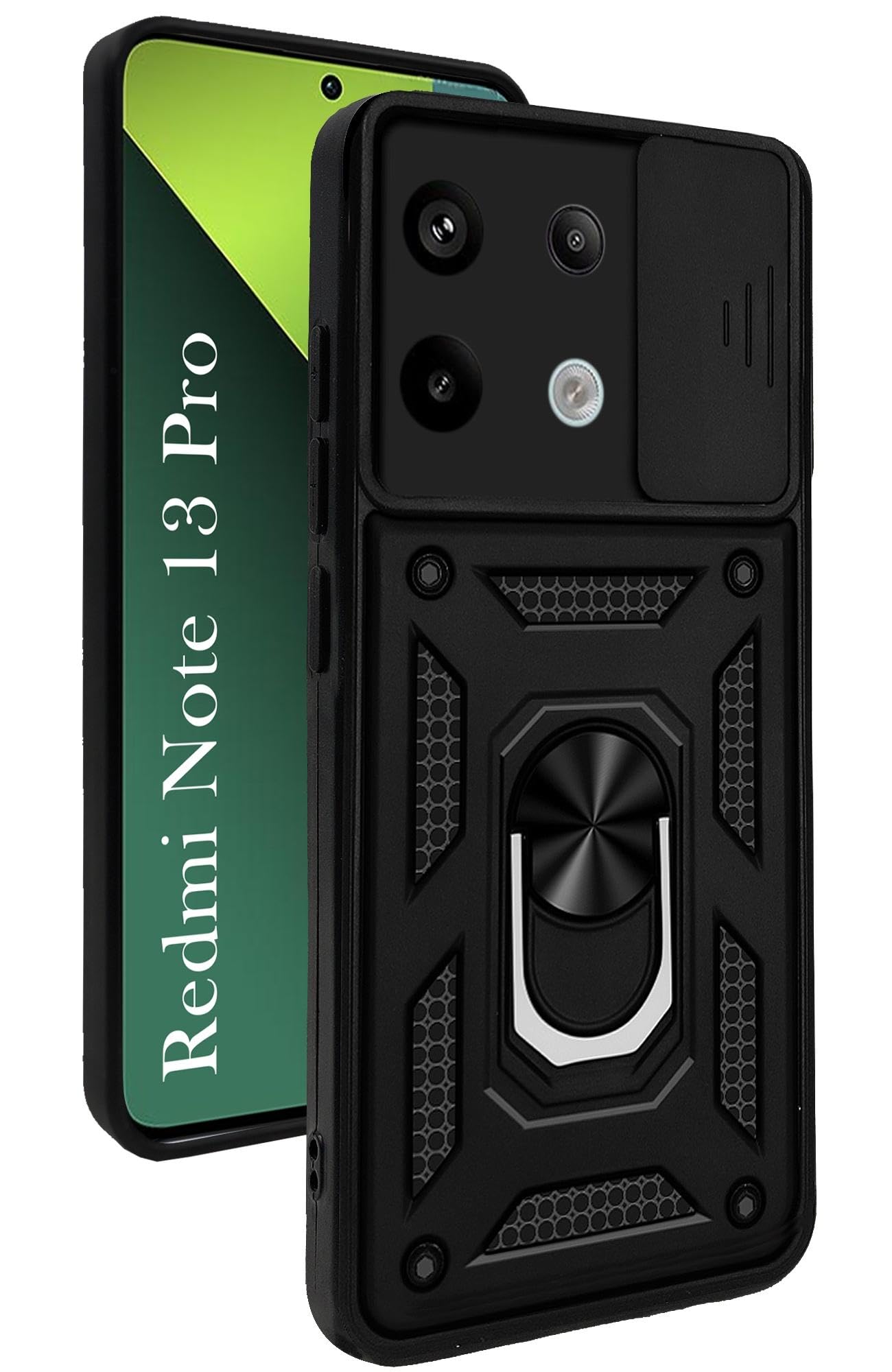 Jkobi Back Cover Case for Redmi Note 13 Pro (Hybrid Dual Armor Polycarbonate | Carbon Black) (B0CW3J5ZMW) Amazon Price History, Amazon Price Tracker