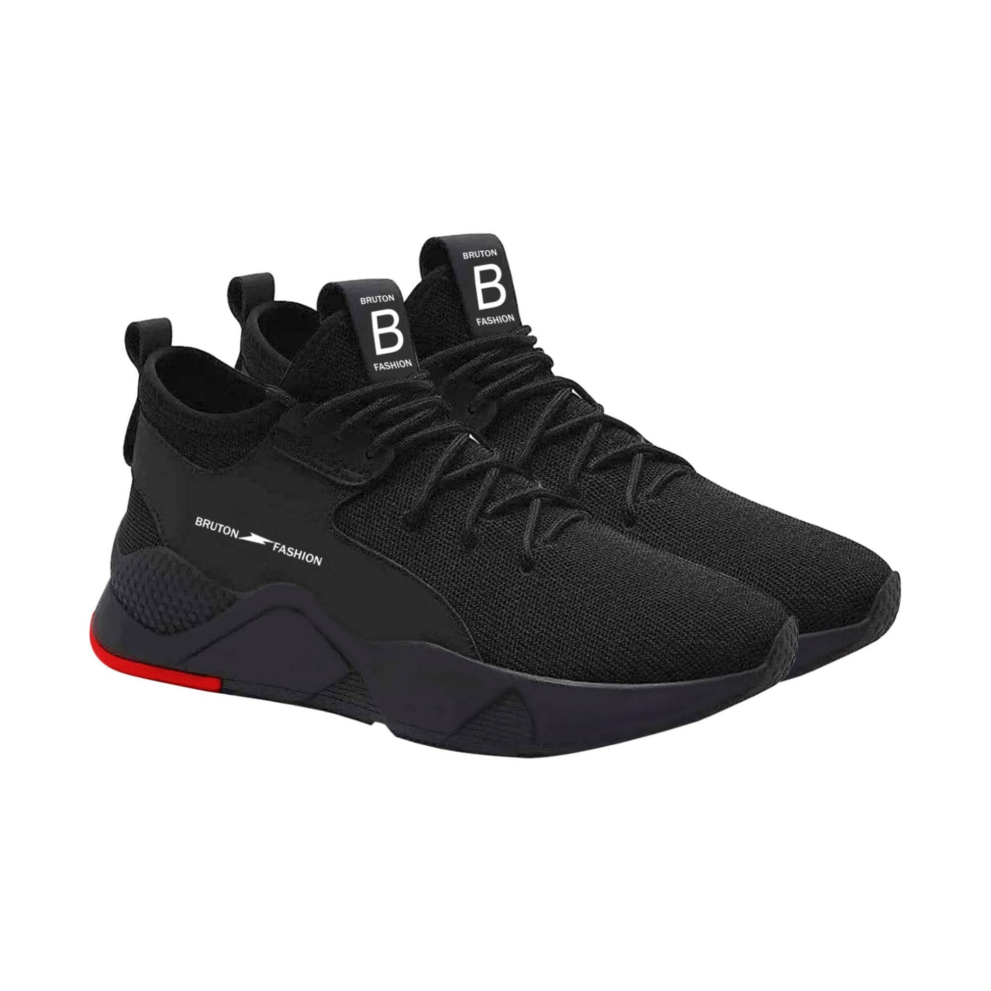 BRUTON Mens Sneakers Casual Shoes Walking Shoes for Mens & Boys - Black, Size: 7 (B0CDLWWP9N) Amazon Price History, Amazon Price Tracker