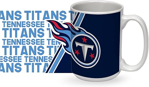 Vista 132 de Rico Industries NFL Football 15 oz White Ceramic Mug