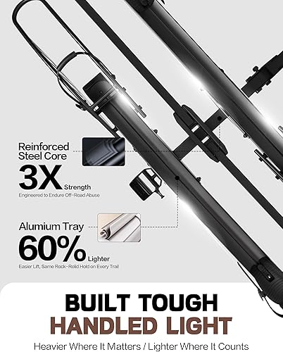 Miniatura 7 de Enganche individual 1 portabicicletas con suela de rampa R, soporte para bicicletas eléctricas de capacidad de 100 libras para autos, camiones, SUV,