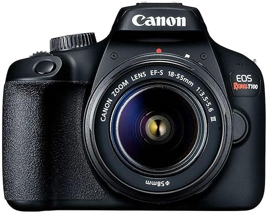 Canon EOS Rebel T100 / 4000D DSLR Camera (w/ 18-55 III) (Renewed)