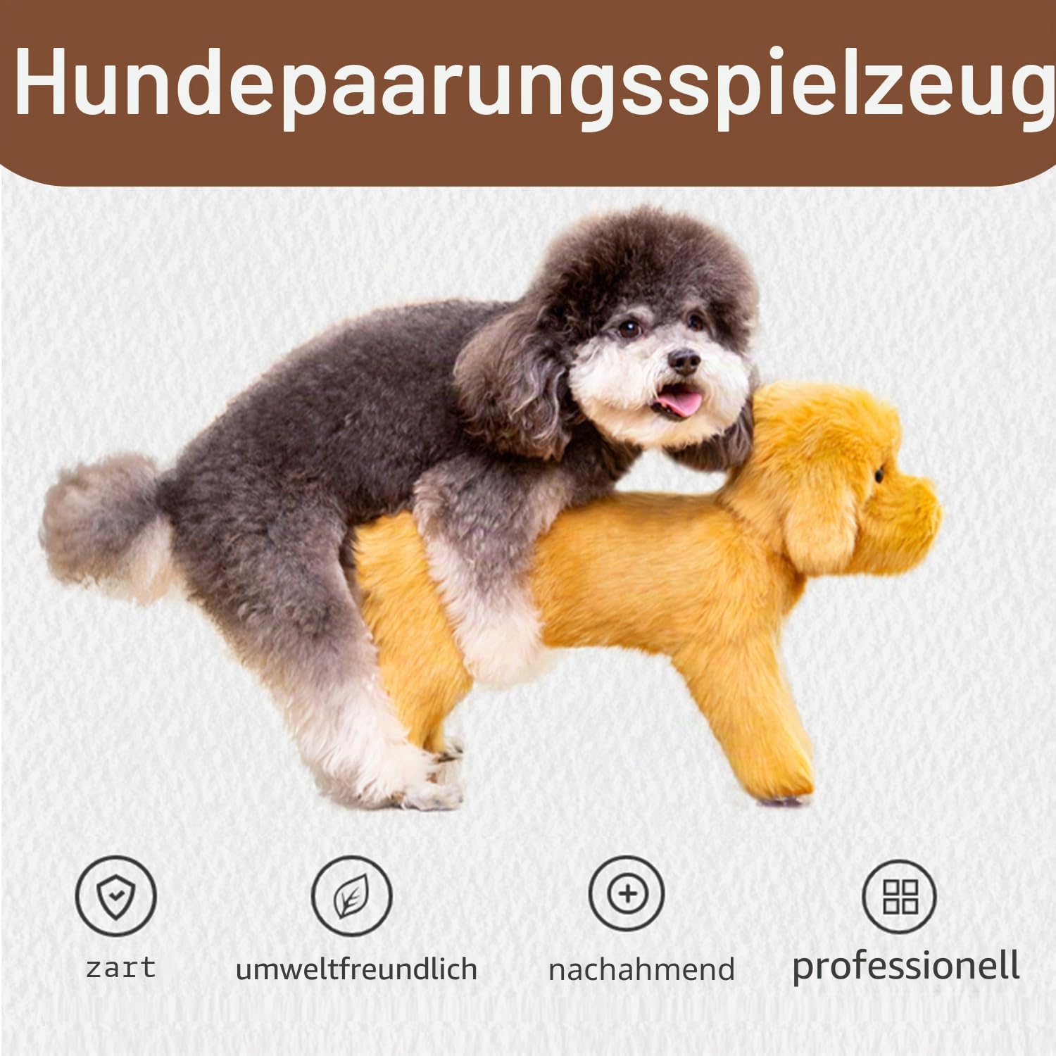 Silikon-Paarungsspielzeug für männliche Hunde, interaktives Schlafspielzeug für Hunde, Partnerspielzeug für männliche Hunde 25cm/9.8in