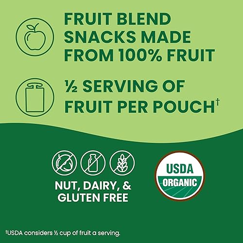 Miniatura 15 de GoGo squeeZ Fruta orgánica sobre la marcha, canela de manzana, 3.2 onzas (48 bolsas) – Sabrosos bocadillos de puré de manzana para niños hechos