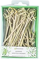 Vista 7 de Restaurantware Púas de madera de 3.5 pulgadas, 500 mini tenedores de cóctel de madera, dos púas de bambú resistentes para fiestas o catering