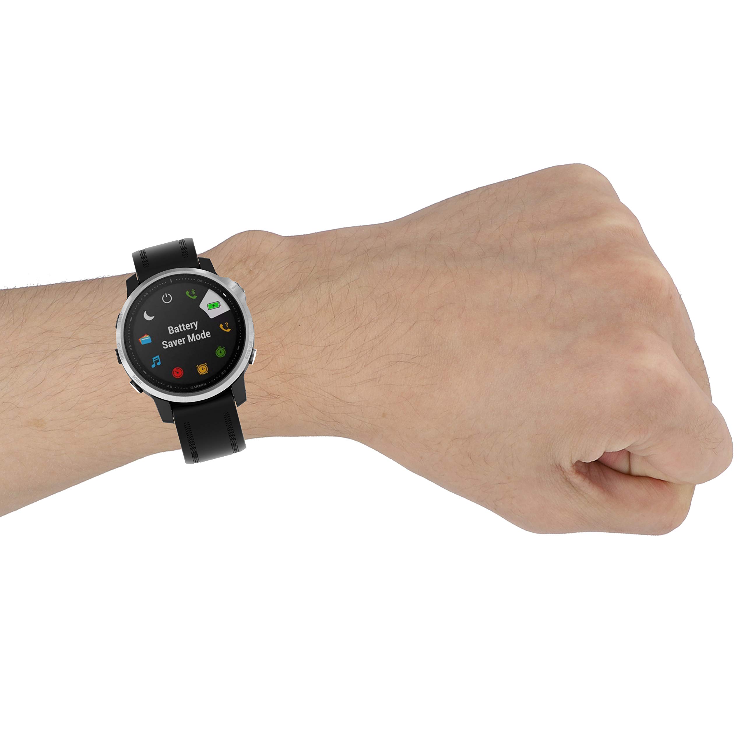 Correa para Garmin Fenix 7S/6S/5S, correa de repuesto de silicona suave para Garmin Fenix 7S Pro/6S Pro/5S Plus/D2 Delta S Smartwatch