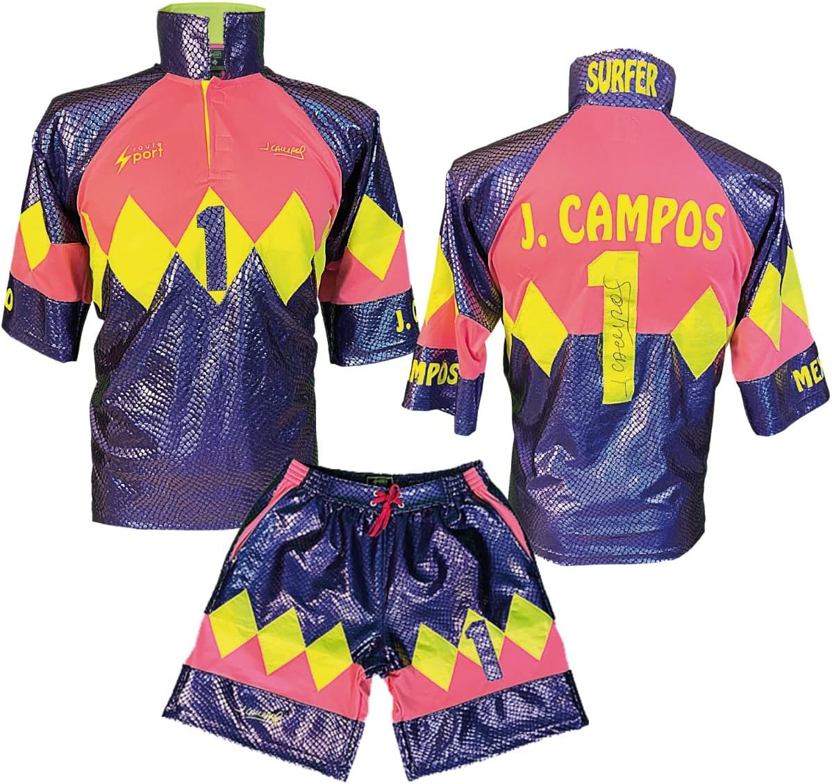 Raute Port Original Jorge Campos Official Uniform Autographed Viper Commemorative Limited Edition