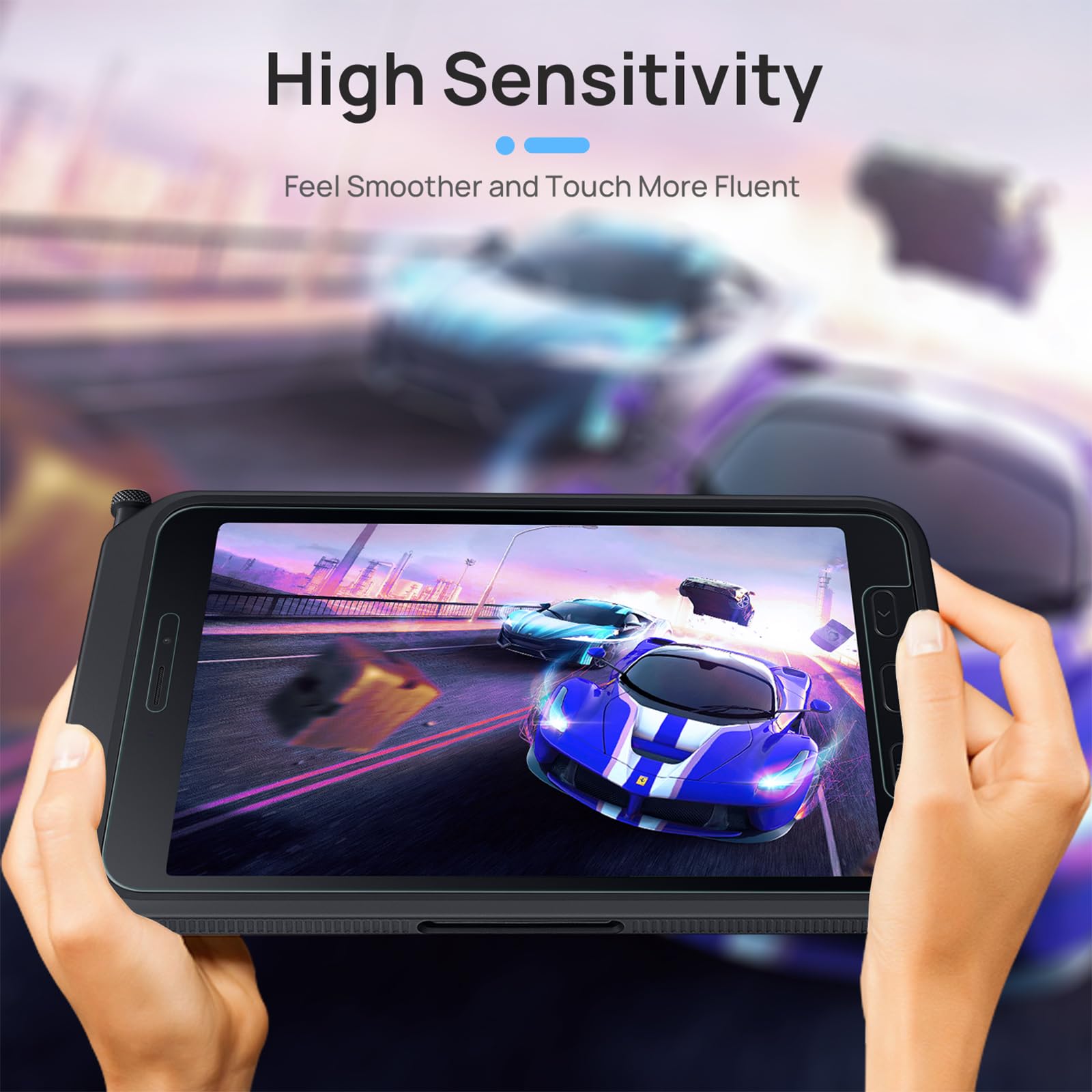 Gerutek 2 Stück Panzer Schutz Glas für Samsung Galaxy Tab Active 5 /Active 3 8 Zoll 2024/2020, 9H Härte Anti-Kratze Schutzfolie, HD-Klar Anti-Bläschen Schutzglas Displayfolie für Tab Active 5/Active 3