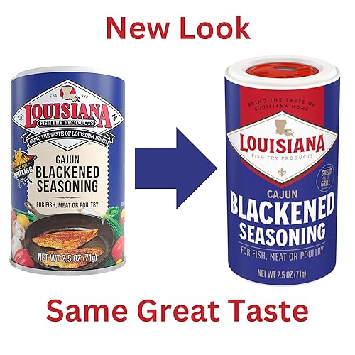Miniatura 3 de Louisiana Fish Fry - Condimento ennegrecido (paquete de 12) sabor clásico, pimentón, ajo, cebolla y otras especias se unen para un clásico sabor