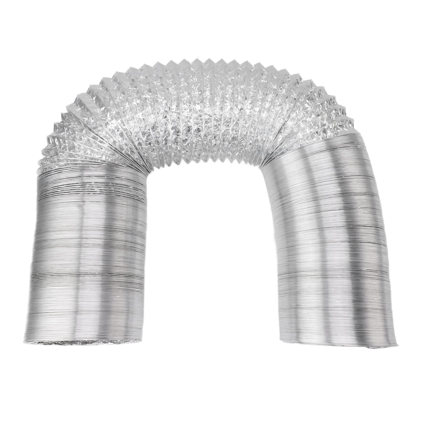 Tubo Flessibile di Sfiato Aria per Canalizzazione Flessibile a 4 Strati con Foglio di Alluminio Ignifugo per Tende Idroponiche (10 m/32,8 piedi)
