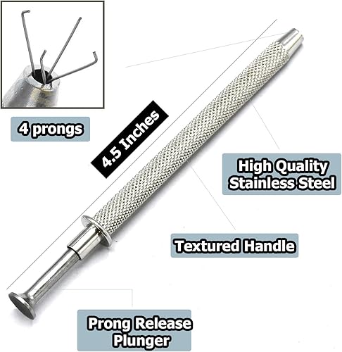 Miniatura 2 de G.S Juego De 5 Piezas Herramienta De Recogida Pinzas De Cuatro Puntas -