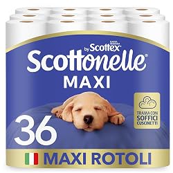 Offerta Scottonelle Carta Igienica, Morbida e Resistente, Dermatologicamente testata, 36 Rotoli Maxi in sconto oggi