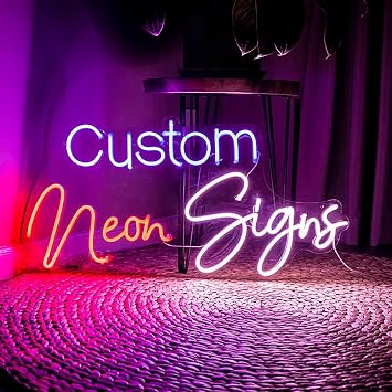 Custom Neon Signs for Wedding Decor Neon Lights for Bedroom Wall Birthday Party, Customizable Name Sign for Store Business Bar Logo