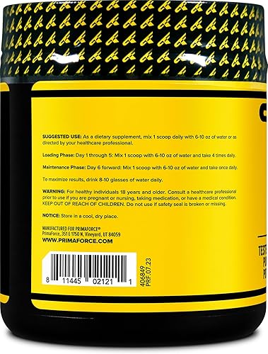 Miniatura 3 de Primaforce Monohidrato de creatina en polvo, 10.58 oz, micronizado, sin gluten, sin OMG