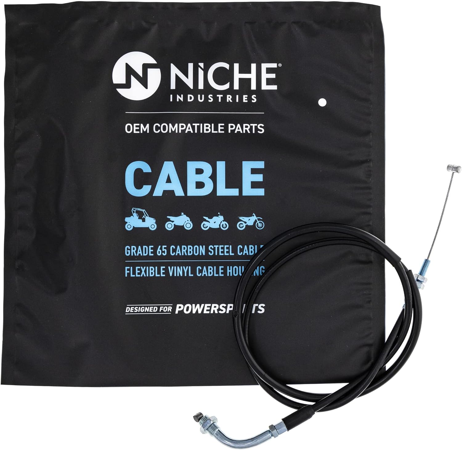 NICHE Push Pull Throttle Cable Set for Suzuki GS1000 GS750 GS850G 58300-45610