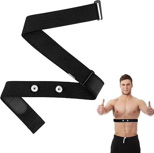 Correa de repuesto para monitor de frecuencia cardíaca para monitor de frecuencia cardíaca suave, ajustable, correa de repuesto para el pecho,