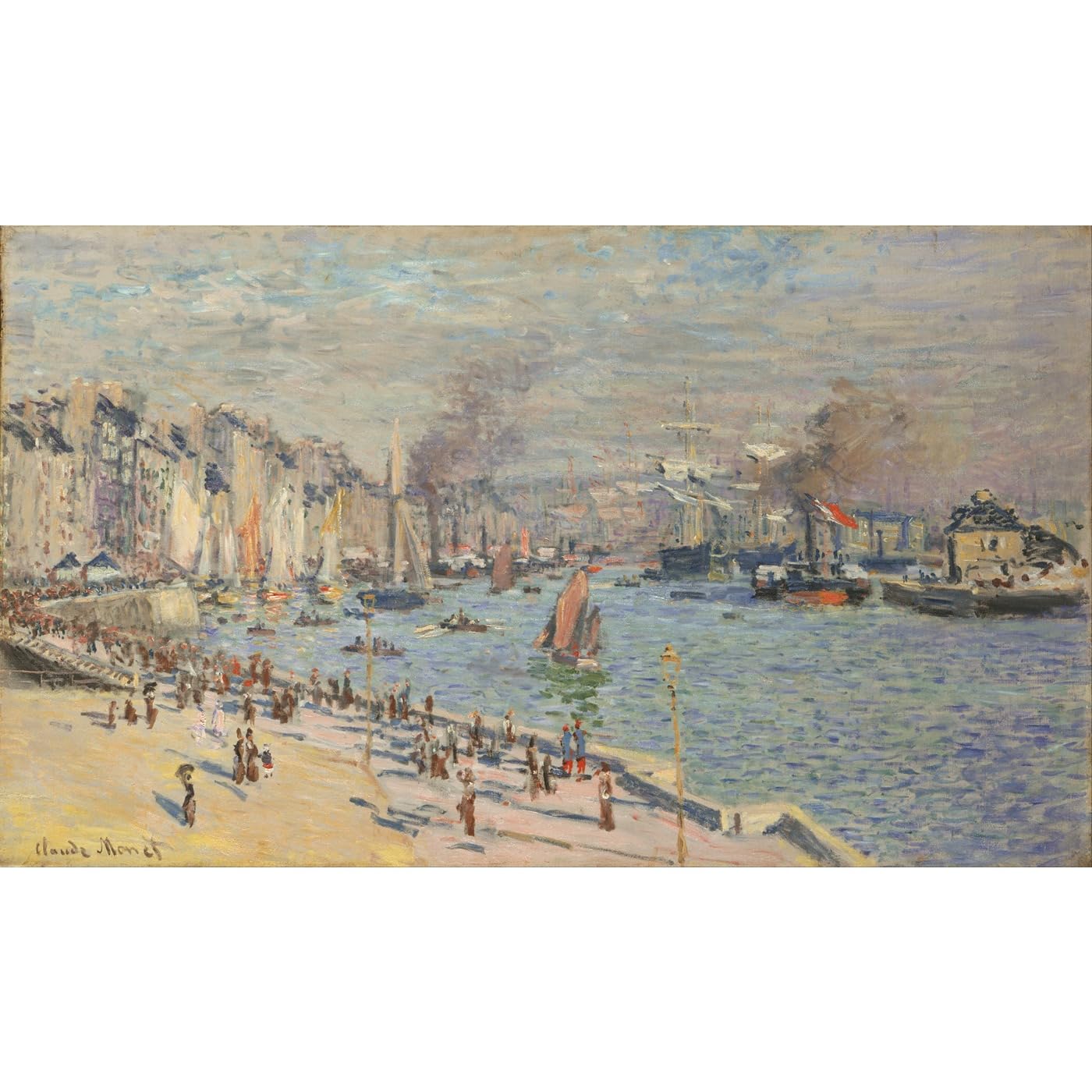 Monet Port du Havre impression giclée grand format pour salon chic