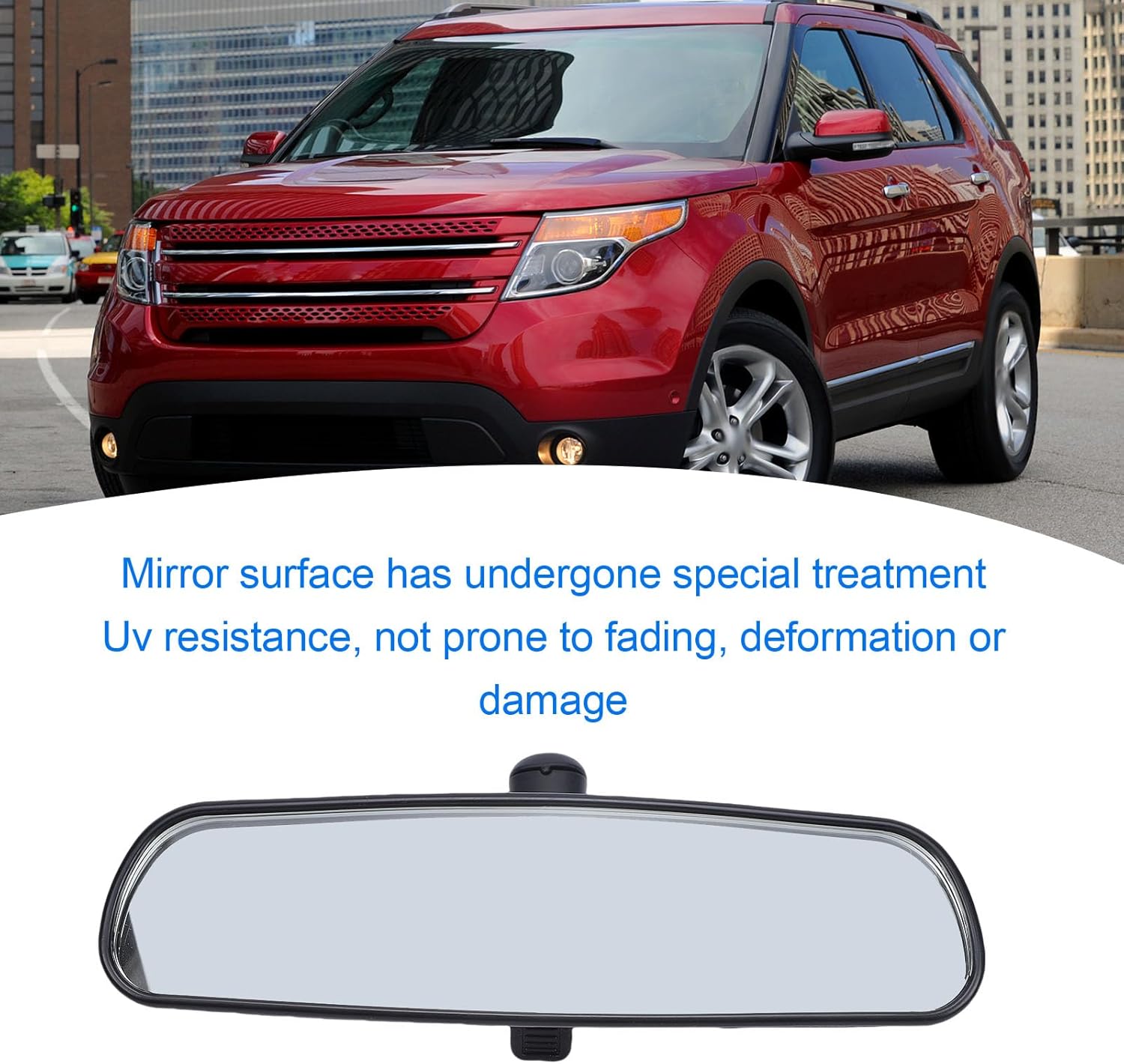 Car Interior Rearview Mirror Assembly Replacement for Escape Transit Connect 2001-2023 6U5A-17700-AA, Universal Rear View Mirror, Inside Rear View