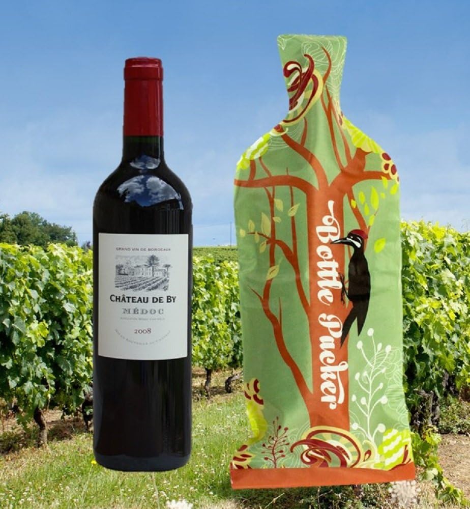 Genevieve Avani Reusable Wine Bottle Protector or Gift Bag with Inner Skin and Extra Tough, Leakproof Outer