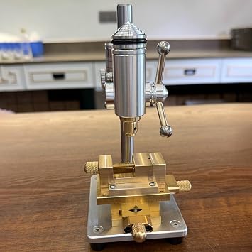 Mini Bench Drill Press, Precision Watch Drill Press, Small Benchtop Drill Press, Watchmaker Precision Bench Drill, Variable Speed, Clamping Range 0.3-4mm, for DIY, Watch Repair(Upgrade)