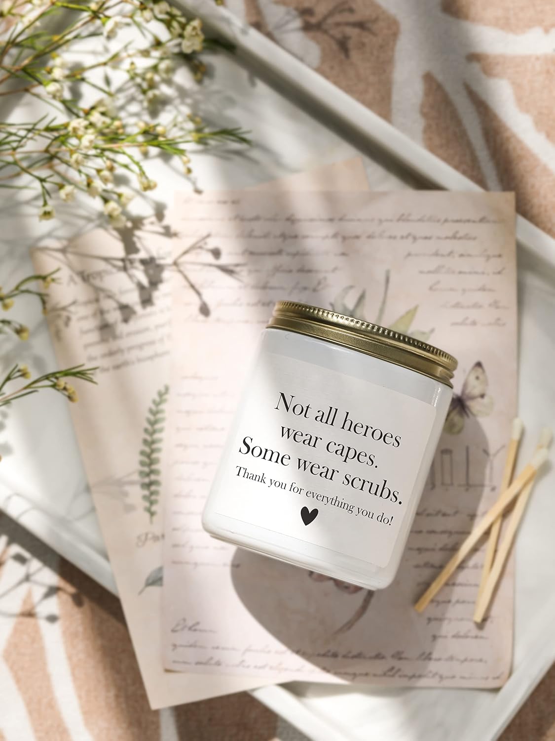 Nurse Week Gifts for Women Men, Nursing School Graduation Gift, Cool LPN RN Gifts for Nursing Students, Nurse Practitioner, New Future Nurses, 7oz Nurses Candle Gift, Vanilla Lavender Scent - Image 2