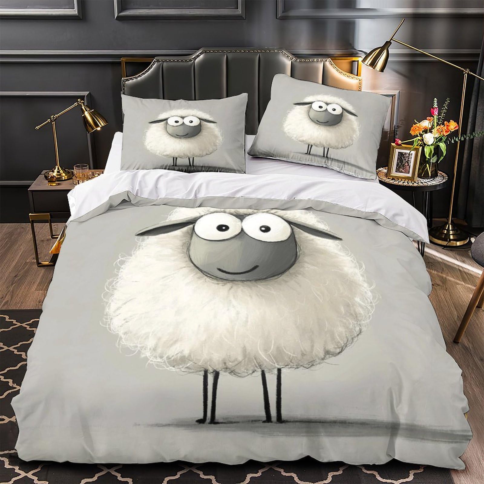 Parure de lit mouton 3D pour créer une chambre d'enfant cocooning