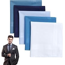 Mens Soft Handkerchiefs 40 x 40 cm Pack of 5