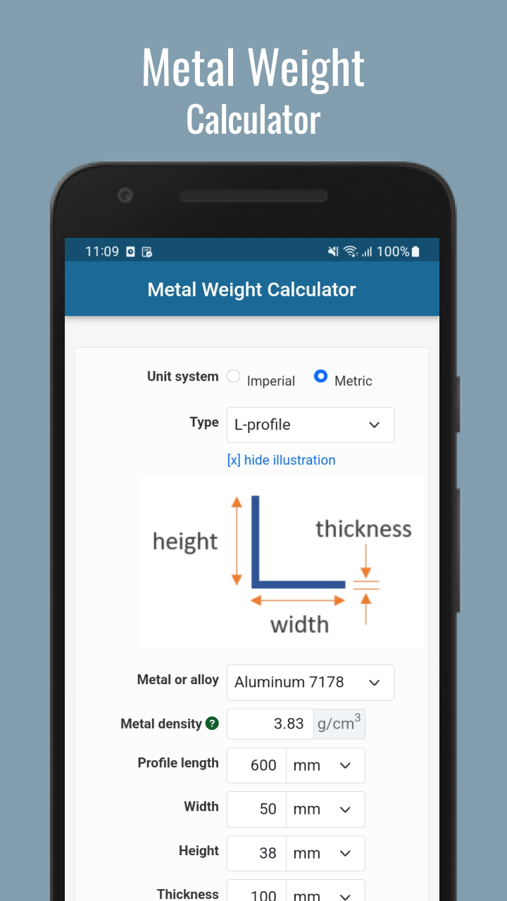 Metal Weight CalculatorAmazon.inAppstore for Android