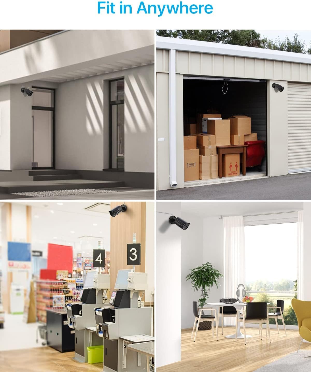 ZOSI H.265+2MP Security POE Camera, 1920x1080, 120ft Night Vision, 3.6mm Lens, IP67 Weatherproof Indoor Outdoor IP Camera 1080p (Only work with ZOSI PoE NVR,Model: 1AR-08EM-00/10/20-US) 1 PoE Cam image 3 of 9 B07H8D7LND