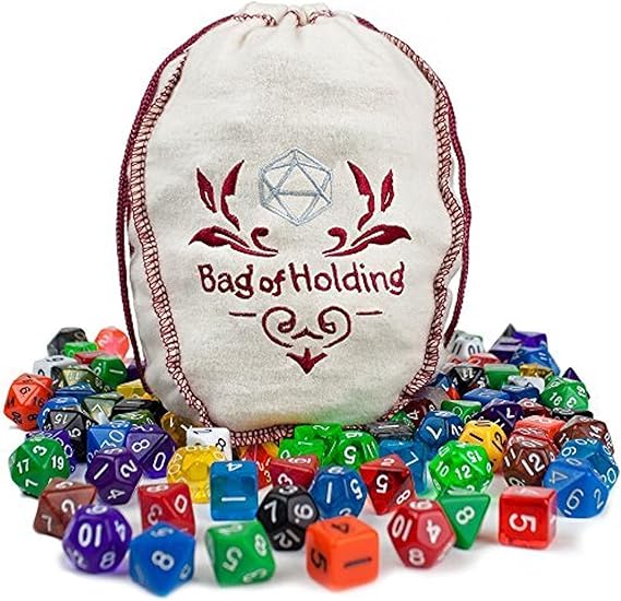 Wiz Dice DND Dice Set 140 Pieces Total (20 sets of 7 Dice