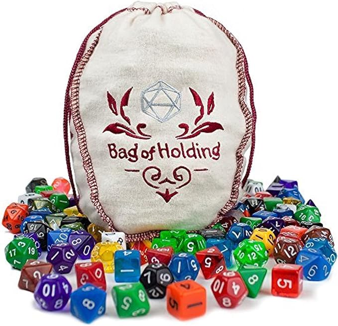 Wiz Dice DND Dice Set 140 Pieces Total (20 sets of 7 Dice