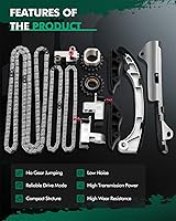 Vista 5 de SCITOO Kit de cadena de distribución del motor - TK2040, 13523-0D010, 13521-0H010, 13506-0H011Fit para Lexus