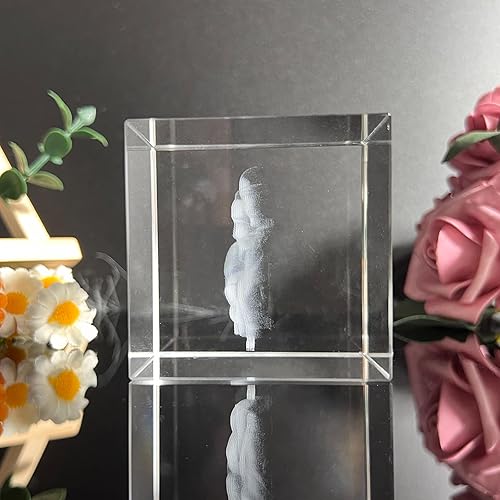 Miniatura 4 de Foto de cristal 3D, marco de fotos cuadrado personalizado de cristal, grabado personalizado con tu propia foto, regalo personalizado de aniversario,