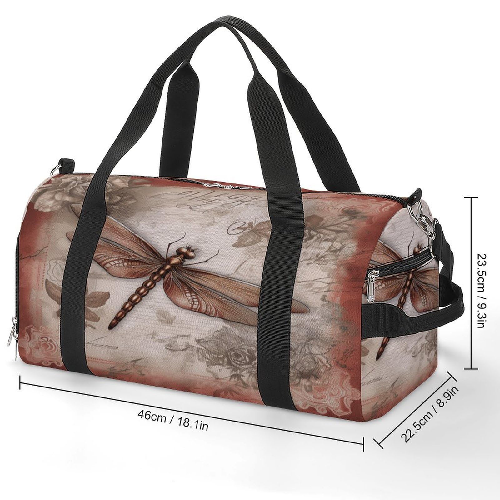 Turnbeutel Libelle Biene Turnbeutel für Damen Herren Rucksack Turnbeutel mit Schuhfach Wiederverwendbar Turnbeutel Mini Turnbeutel Libelle Biene, One Size, Libellen-Biene, Einheitsgröße