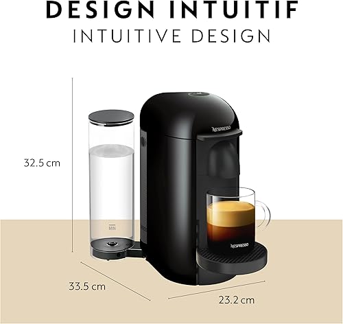 Vista 30 de Nespresso VertuoPlus paquete de lujo negro por Breville