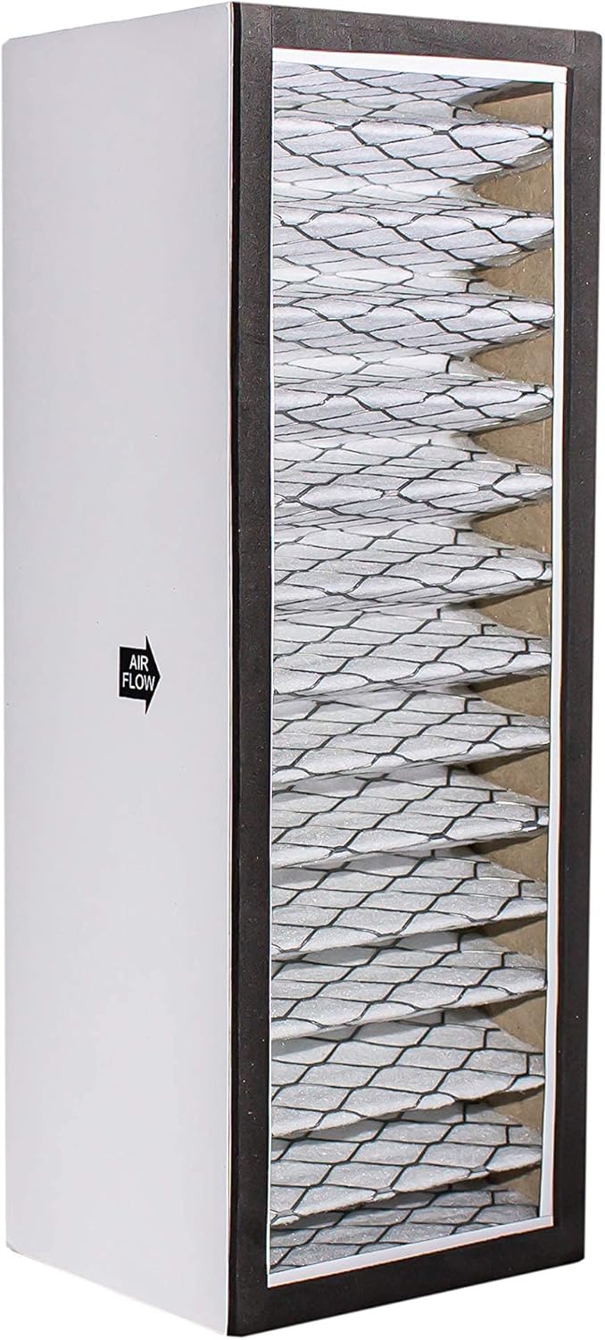 Side view of LifeSupplyUSA A1001B filter showing 'AIR FLOW' arrow