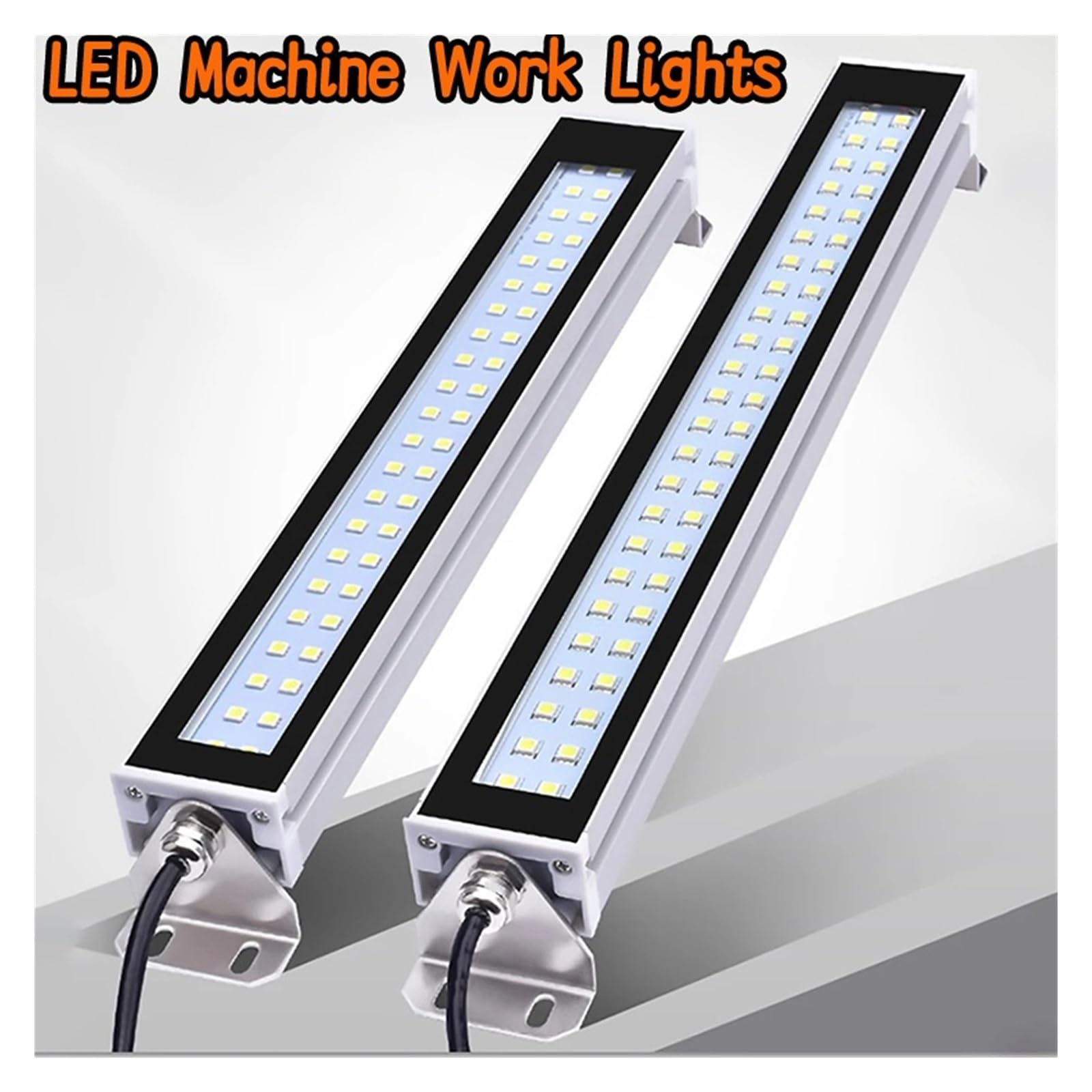Luci industriali a LED for utensili da lavoro IP67, impermeabili, antiolio, for officina CNC, AC100-230V Alta luminosità(35cm-Cool white,110-230V)