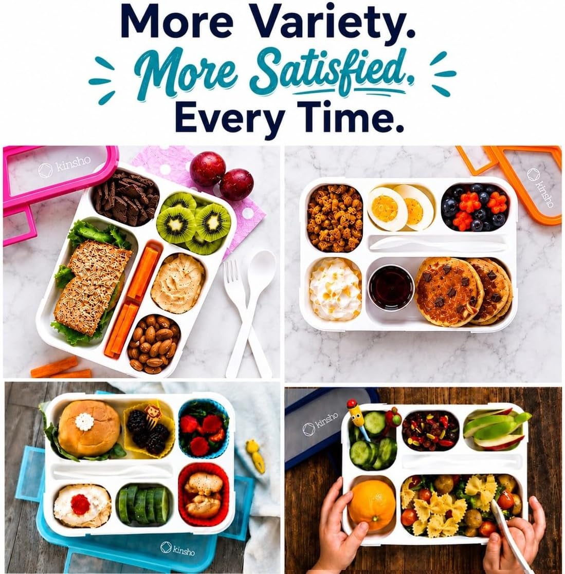 Kinsho Bento Lunch Box Containers Kids