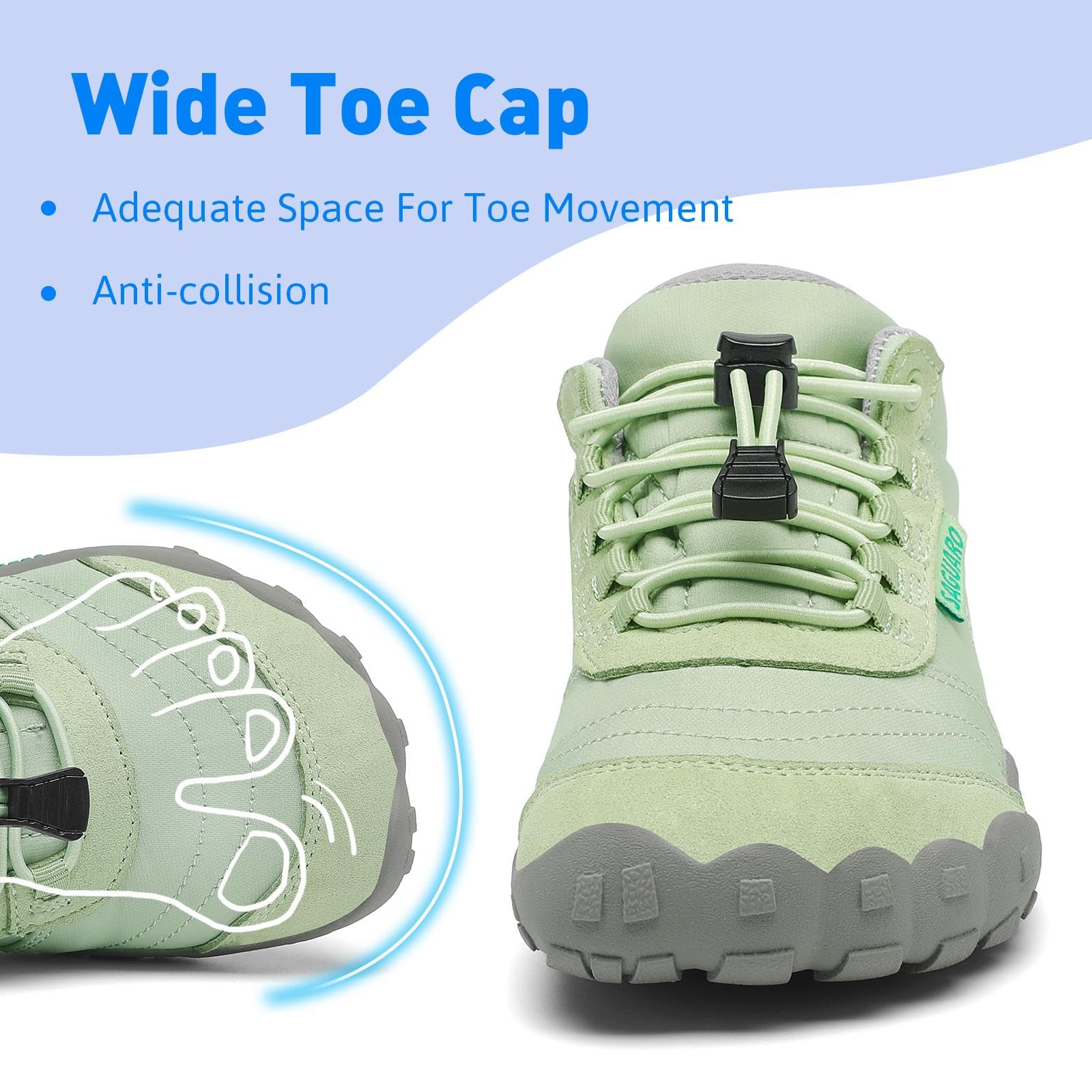SAGUARO Enfants Chaussures de Trail Garcons Fille Minimaliste Barefoot Baskets Running Sneakers Léger Respirantes 31EU