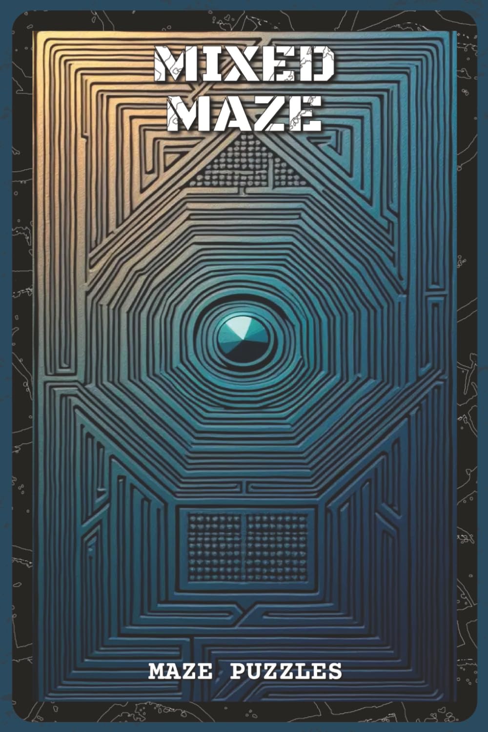 Mixed Maze Puzzles: Maze Puzzles with Easy to Read about Rectangular, Circular, Triangular Lattice, Honeycomb and Hexagonal Paths | 6x9 inches, 110 ... and Puzzle Lovers (VDS Maze Puzzle Series)