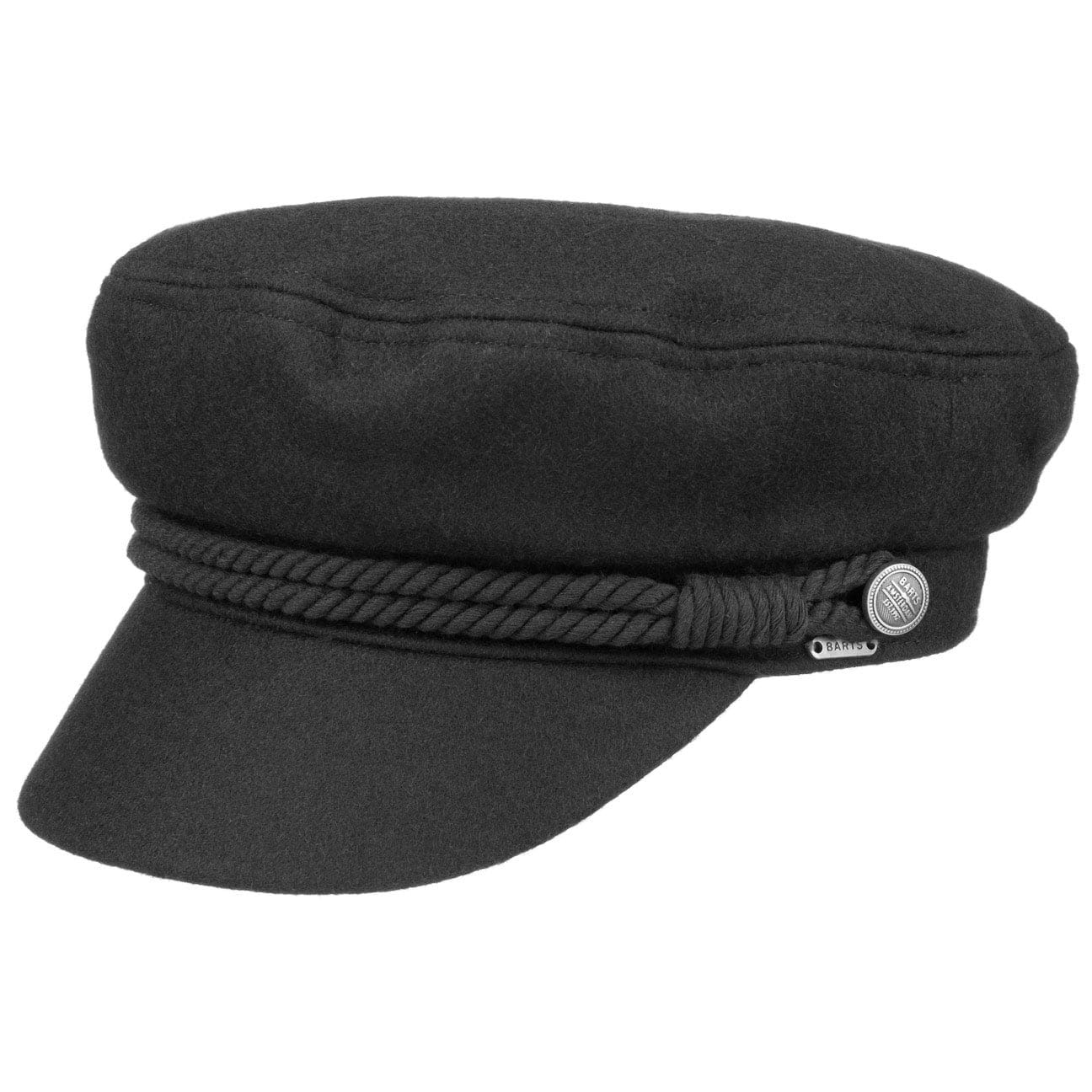 Barts Women's Black Skipper Fisherman´S Cap - Newsboy Sailor´S With Peak, Lining Winter Autumn-Winter - One Size