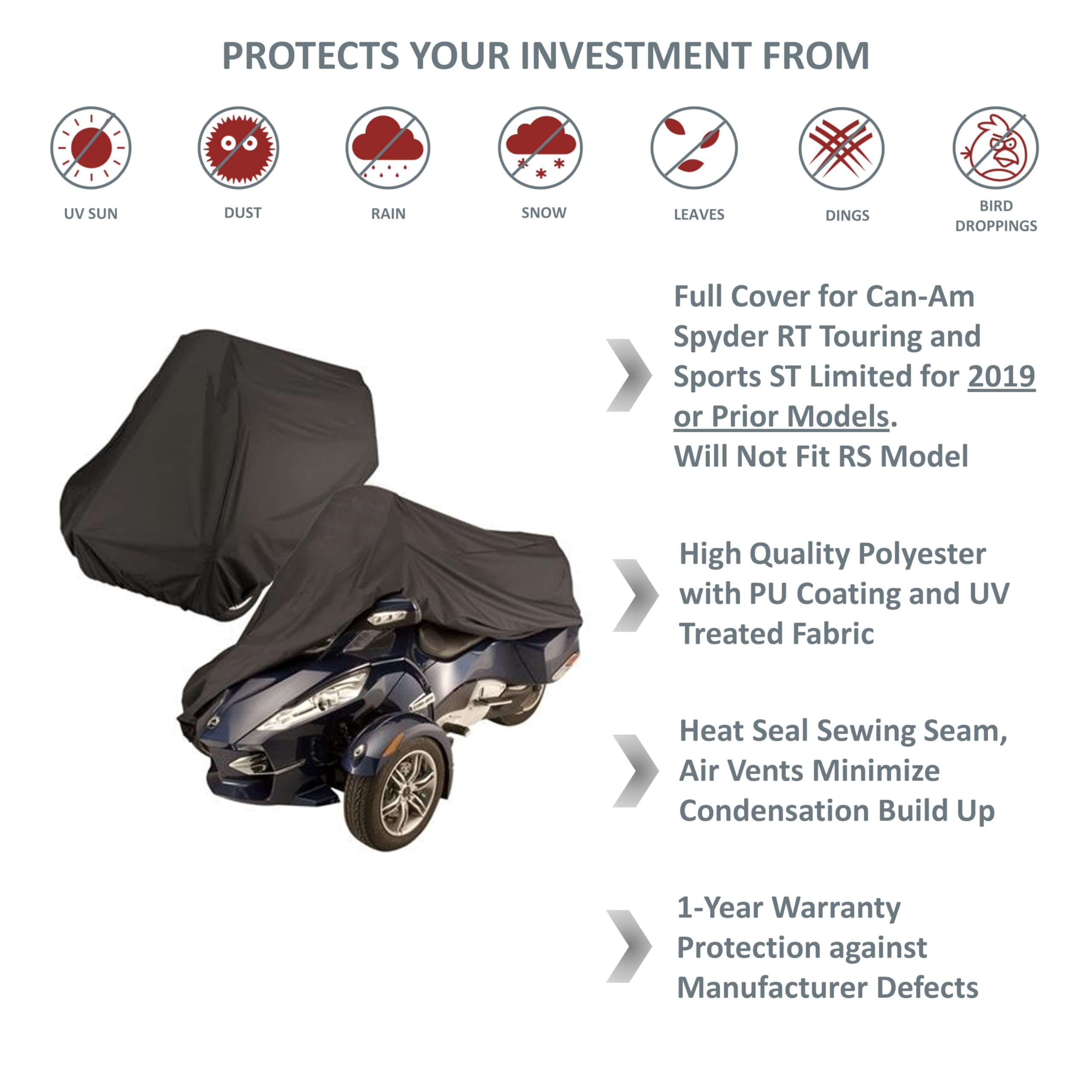 Can-Am Spyder Sports ST Limited - Full Cover (Touring)
