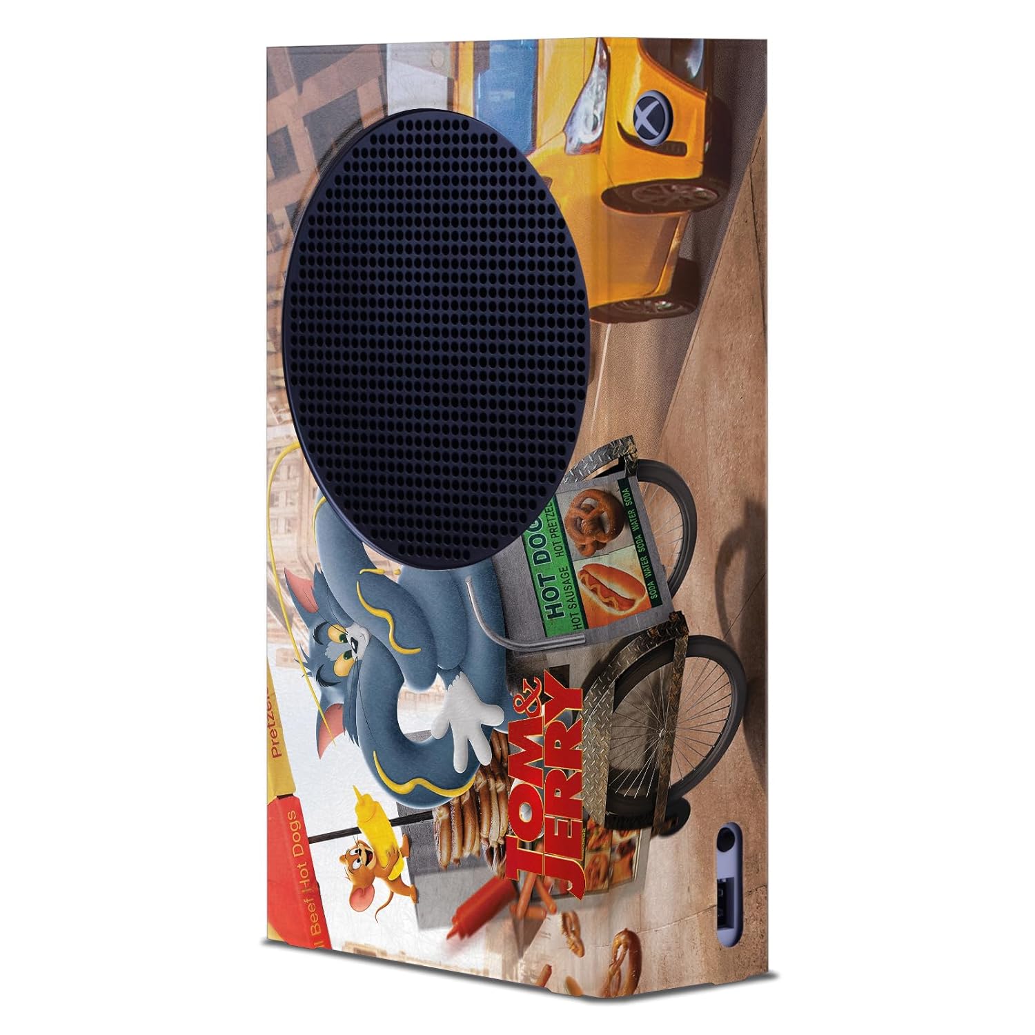 Head Case Designs Officially Licensed Tom and Jerry Movie (2021) Real World New Twist Graphics Game Console Wrap Case Cover Compatible with Xbox Series S Console