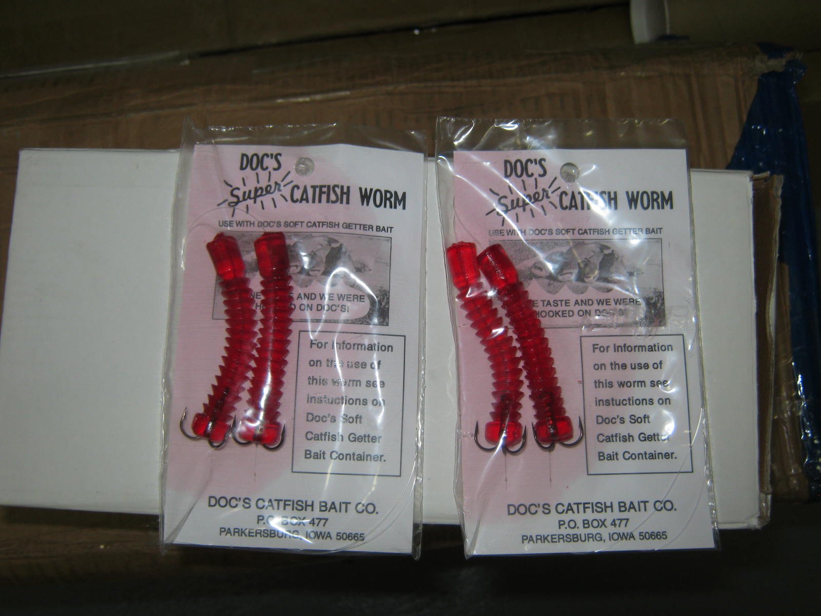 Doc's Super Catfish Worm (Dough Bait Holder) 2 Packs