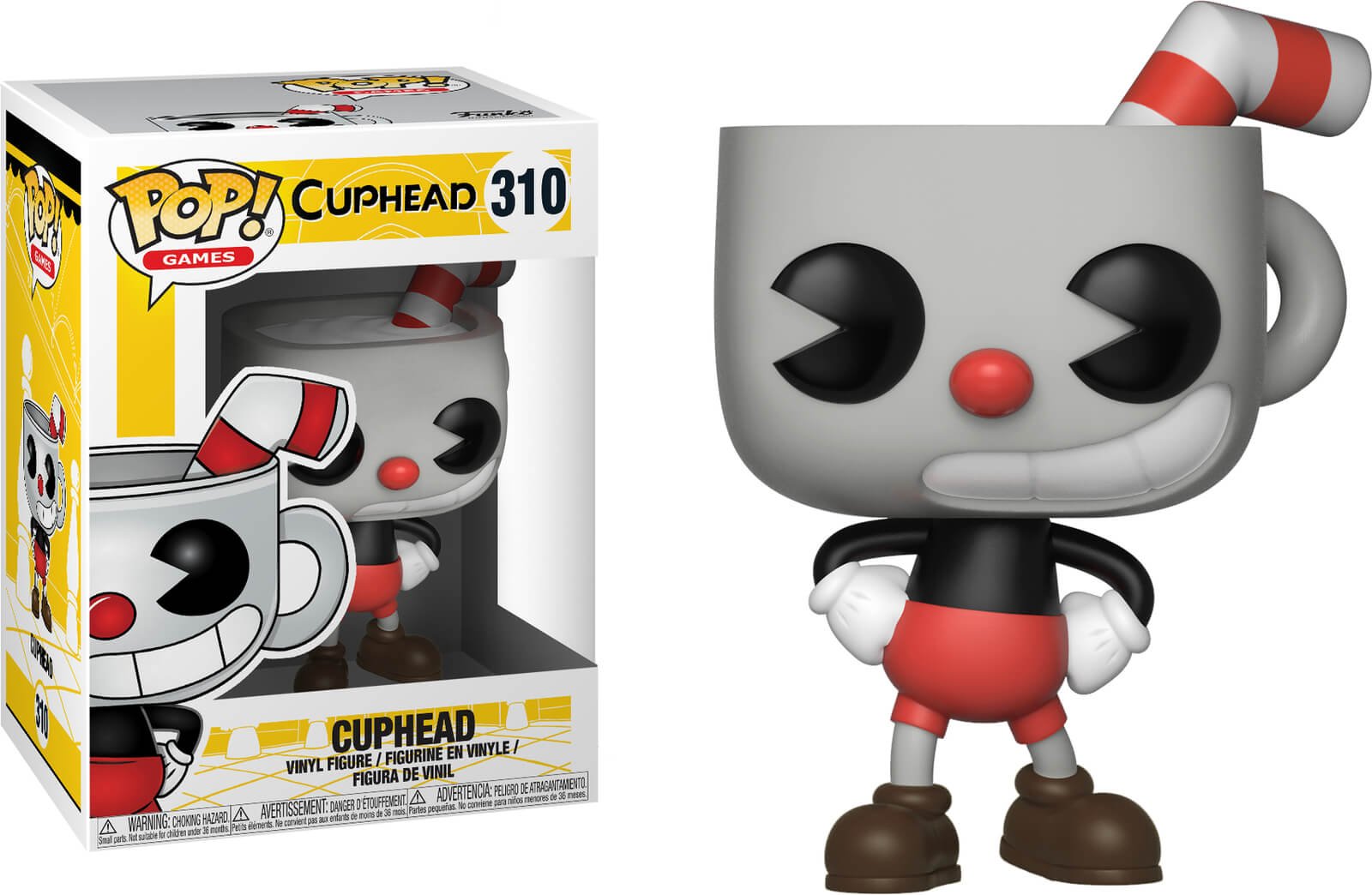Funko Pop! Games: Cuphead - Cuphead Vinyl Figure (Bundled with Pop