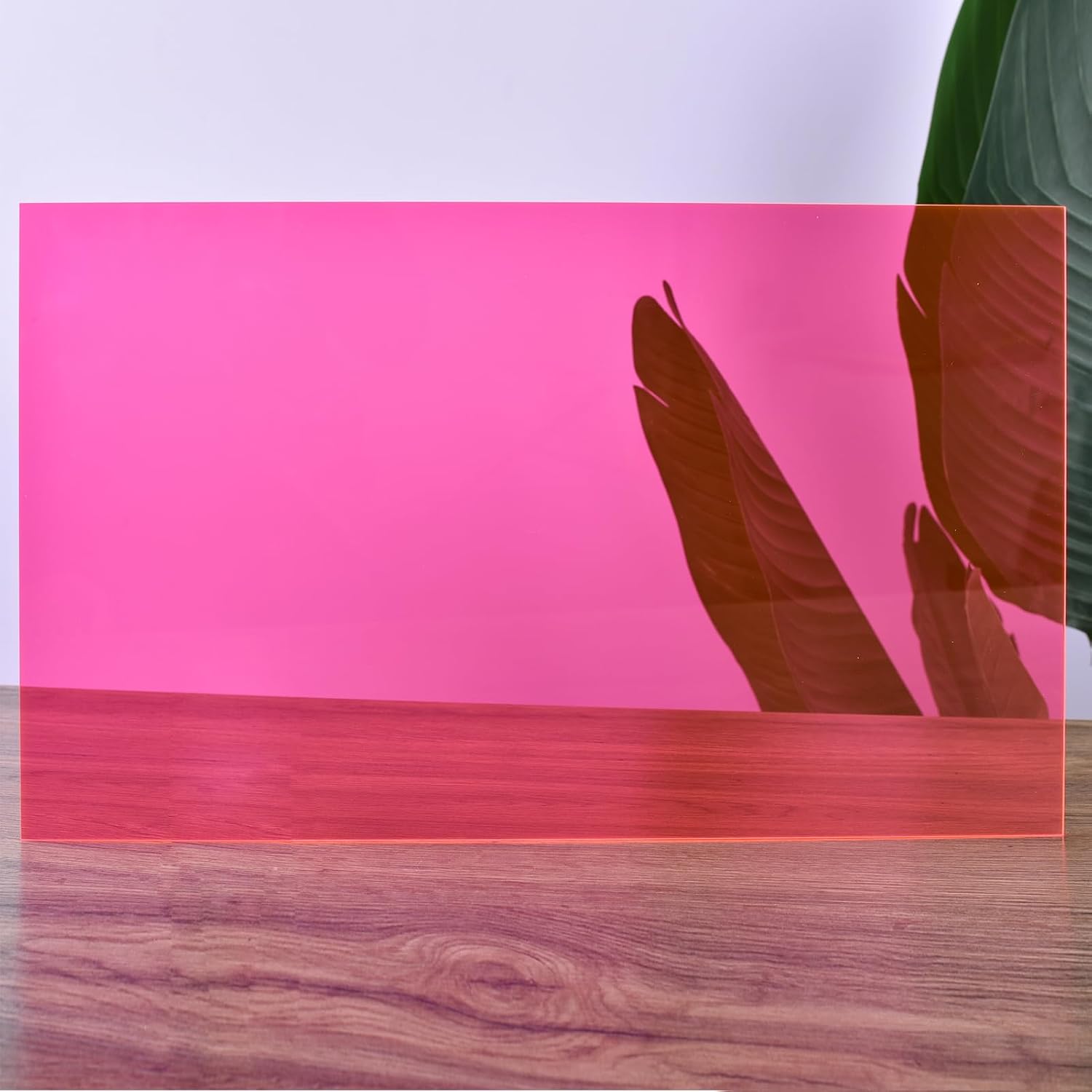 6 PCS Transparent Pink Cast Acrylic Sheets 8" x 12" x 0.118", Plexiglass Plastic Sheet for Laser Cutting, Engraving Signs, DIY Projects.